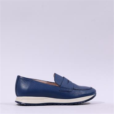 Wonders Towenda Slip On Wedge - Navy Leather